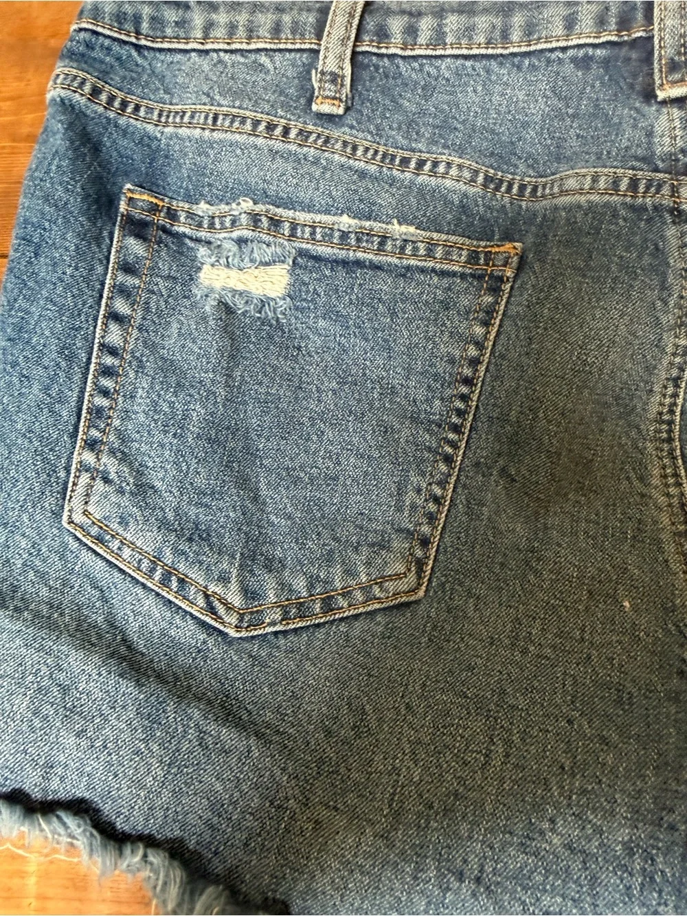 Silver Jeans Co. Distressed Medium Wash Cutoff Denim Shorts